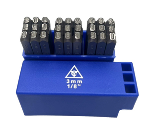 เครื่องมือปั๊มโลหะแบบกำหนดเองได้ OEM & ODM เกรดอุตสาหกรรม ขนาด 3 มม. ตัวอักษรเยอรมัน  ยี่ห้อ YOUNG CYCLE รุ่น YC614-3 เครื่องมือช่าง - Product Image 1