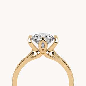 Bague de fiançailles Finley en or 14 carats avec diamant de laboratoire - Product Image 6