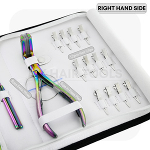 Las herramientas de extensión de cabello de Venta caliente incluyen cinta en alicates removedor de abridor de microperlas Clips de seccionamiento tejido anillo de dedo gancho de bucle - Product Image 4