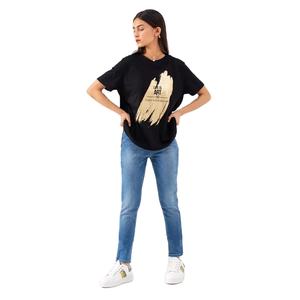 Camiseta de algodón Vintage para mujer, camisetas gráficas de verano de manga corta de alta calidad para mujer, botón de diamantes con estampado de moda 3D - Product Image 4