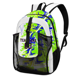 Nylon Eco-friendly Backpack Zipper Printed Pattern Multi-Use Basketball <b>Shoe</b> <b>Storage</b> Bag for Youth with 30-40L Capacity - Product Image 5