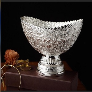 Cuenco para servir frutas secas, cuenco de latón para sopa, ensalada, Color plata, para el hogar, Hotel, restaurante - Product Image 4