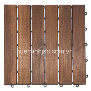 Baldosas de Madera de Acacia de Alta Calidad, Nuevas, 6 Listones, Baldosas de Madera de Acacia Enclavadas de Vietnam para Exteriores e Interiores - Product Image 2