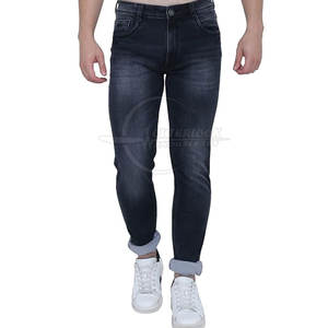 Concevez votre propre pantalon en jean délavé à l'acide avec logo personnalisé pantalon en jean délavé à l'acide pour hommes de haute qualité - Product Image 1
