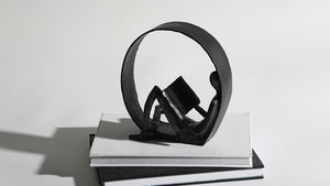 Juego de escultura de cuerda decorativa de Metal para mesa, Material duro artesanal creativo para mesa de hogar, 2 colores blanco y negro - Product Image 5