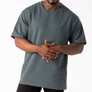 Nouveau design tendance T-shirt pour homme 100% coton surdimensionné pour homme coupe ample imprimé Tenue toutes saisons T-shirt pour homme surdimensionné doux - Product Image 1