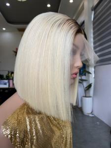 Extensiones de Cabello Remy Vietnamita de Alta Calidad 100% de Múltiples Donantes, Peluca Rubia Lisa con Trama Simple - Product Image 2