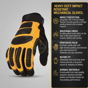 Gants de travail mécaniques de haute qualité avec paume antidérapante pour la réparation automobile, l'atelier et la manipulation des outils - Product Image 6