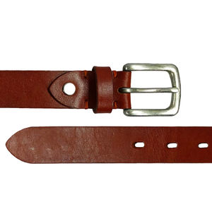 Cinturón de Cuero Genuino de Vaca Vintage con Diseño Floral en Relieve, Hebilla de Aleación, Accesorio de Moda Casual Transpirable - Product Image 3