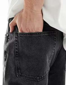 Pantalones de mezclilla de algodón 100% de talla grande, sueltos apilados, lavados a la piedra, verano, borde crudo, calle alta, estilo Hip-Hop, bolsillos múltiples - Product Image 5