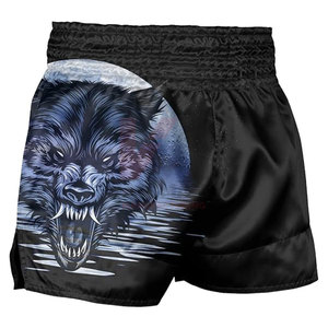 Pantalones cortos de boxeo para hombre Muay Thai, bañadores deportivos de poliéster ligero para gimnasio para artes marciales, y entrenamiento de MMA Kickboxing, precio al por mayor - Product Image 2