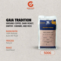 Grains de café torréfiés vietnamiens 100% Robusta haute qualité 500g sac OEM/ODM nouvelle culture 2024-2025
