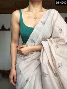 Sarees Banarasi en coton pour femmes Dernière mode Prêt à porter Sud de l'Inde Fête de mariage Bas prix Palazzo Vente en gros - Product Image 3