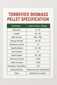 เม็ดชีวมวลที่ไม่ผ่านการทำให้เป็นเชื้อเพลิงได้อย่างมีประสิทธิภาพสำหรับพลังงานหมุนเวียนและการให้ความร้อนอย่างยั่งยืนในการใช้งานในอุตสาหกรรม - Product Image 4