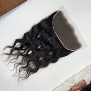 13x6 HD encaje Frontal vietnamita extensiones de cabello humano virgen natural ondulado suizo HD encaje Frontal pelucas - Product Image 3