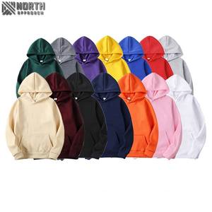 Personnalisé sans cordon de serrage vierge hommes poids lourd 180gsm coupe régulière respirant séchage rapide hiver polaire coton pull à capuche - Product Image 1