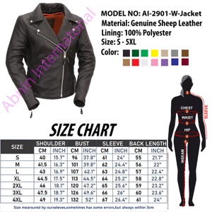 Col de veste en cuir de mouton véritable pour femmes de haute qualité avec coton longue longueur taille XL respirant - Product Image 6