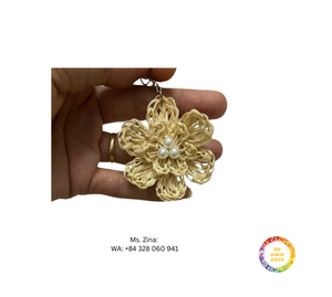 Pendientes de ratán de estilo moderno, aspecto Vintage para eventos especiales y celebraciones, hechos en Vietnam - Product Image 4