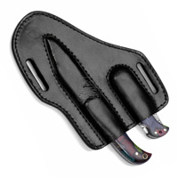 Couteau pliant multifonctionnel en acier Damas sur mesure de qualité industrielle avec pointe biseautée, ensemble de couteaux à lame fixe OEM en Micarta avec empreinte digitale