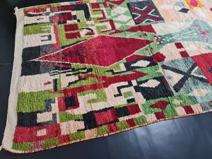 Best Quality Artistic Boujaad <b>Rug</b> Abstract Authentic Moroccan Handmade Berber Carpet Bohemian Wool <b>Rugs</b> <b>For</b> Large Living Room - Product Image 5