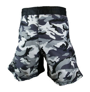 Pantalones Cortos de Boxeo MMA Unisex, Pantalones Cortos de Lucha para Kick Boxing, Negros, Hechos a Medida de Poliéster para Adultos - Product Image 4