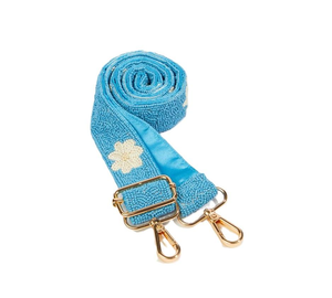 Correa bordada con cuentas de semillas con estilo para bolsos de cabestrillo Correa cruzada bordada con cuentas tribales personalizadas con aspecto hecho a mano - Product Image 4