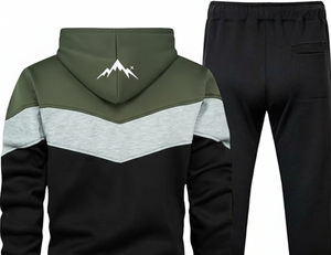 Survêtement en coton unisexe personnalisé |   Ensemble jogging à capuche en molleton épais respirant et antibactérien |   Streetwear d'hiver - Product Image 4