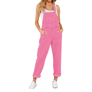 Mameluco de mujer coreano de moda 2025, Mono vaquero de una pieza sin costuras, bordado, informal, entrenamiento, Yoga, gimnasio, estampado, servicio OEM - Product Image 4