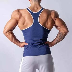 La mejor oferta de camisetas sin mangas para hombre, ropa deportiva de algodón ajustada, alta calidad, bajo MOQ, logotipo personalizado para uso en el gimnasio, suministro OEM y ODM de talla grande - Product Image 2