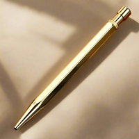 Elegante Bolígrafo de Aluminio Estilo Art Deco, Escritura Suave, Magnético, Personalizable con Logotipo a Color, para Oficina, Diario, Cuaderno, Regalo