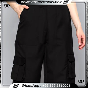 Venta al por mayor Cargo Pant Men Jogging Track Cargo Pants Custom Cotton Slim Fit Stacked Pants Cargo Pants For Men - Product Image 2