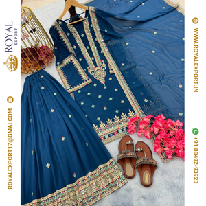 READYMADE TOP PLAZZO & DUPATTA - Product Image 4