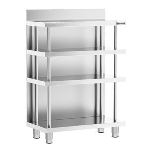 โต๊ะทำงานบาร์เชิงพาณิชย์ - สแตนเลส - 800x400 มม. - พร้อมชั้นวาง 4 ชั้น - Product Image 3