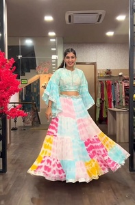 Derniers modèles de vêtements indiens pakistanais Ensemble ethnique traditionnel Lehenga Choli pour femmes Approprié pour mariage et fête - Product Image 5