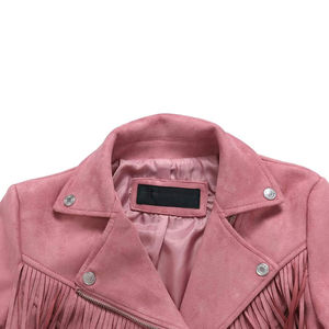 Veste en cuir pour femme de qualité supérieure, automne-hiver, tricotée, respirante, séchage rapide - Product Image 6