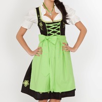 Bière carnaval tenues Halloween fantaisie fête dame Dirndl 3 pièces allemand bavarois traditionnel Oktoberfest robe Costume pour les femmes
