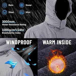 Chaqueta de esquí profesional ligera, aislante e impermeable para aventuras invernales, montañismo y entrenamiento en clima frío. - Product Image 2