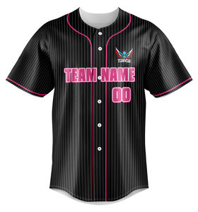Jeunes de haute qualité Design personnalisé Baseball Jersey Shirt à manches courtes Ensemble de vêtements de sport pour jeunes avec logo personnalisé Vente en option grande taille - Product Image 4