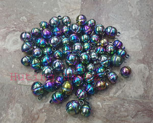 Campanas de cetrería Latón y plata Arco Iris Multicolor Tono alto para todas las mascotas - Product Image 1