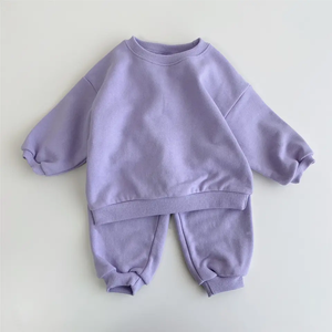 Chándal de manga corta de algodón Unisex, chándal de diseño personalizado para niños para la temporada de primavera, Color liso ecológico, novedad de 2023 - Product Image 4