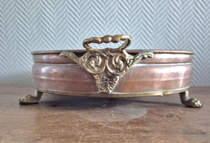 Jardinière en métal, pot à fleurs antique en cuivre, support de plante décoratif pour la maison, boîte de fenêtre extérieure, pots décoratifs de jardin, porte-fleurs - Product Image 4