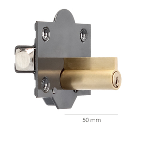 Serratura b-7, chiave e pulsante, bullone da 143 mm, cilindro a pera da 50 mm - Product Image 3