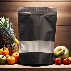 Stock Printed Stand Up Pouch Bright Colors Food Grade Clear Window Moisture Proof Resealable Zipper Food Packaging <b>Bag</b> - Product Image 5