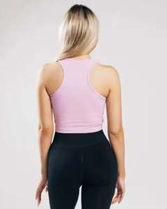Workout Tank <b>Top</b> for <b>Women</b> Quick Dry Stretch Fabric Athletic Fit OEM Supplier - Product Image 3