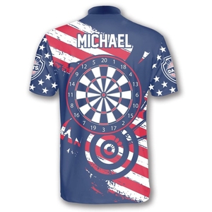 Camiseta sublimada personalizada Dart Club, tela transpirable que absorbe la humedad para la práctica de torneos y ropa de competición - Product Image 2