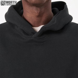 Sudadera con capucha de lujo sin cuerda Logotipo personalizado La mejor calidad Baggy Oversized Streetwear Vintage Fleece 100% Cotton Heavyweight Hoodie - Product Image 4