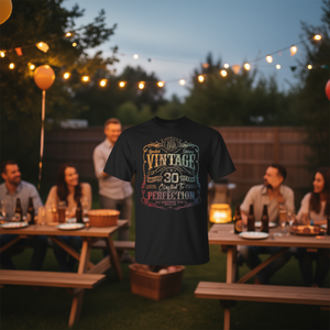 Camiseta Vintage de Edición Limitada para el 30.º Cumpleaños de 1995, Madurada por 30 Años, Elaborada a la Perfección, Mayormente con Piezas Originales - Product Image 3