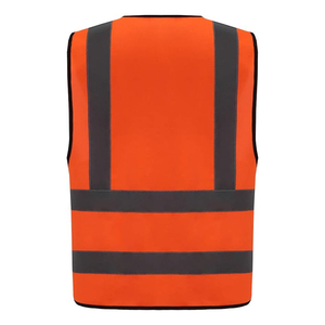 Hi Vis amarillo negro verde naranja rojo azul reflectante construcción seguridad chalecos reflectantes seguridad ropa de trabajo chaleco personalizado - Product Image 2