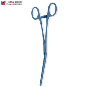 Debakey Atraumatic ไทเทเนียมหลอดเลือดแบบแมนนวลขากรรไกรมุม15องศามีก้านตรงเครื่องมือผ่าตัดพื้นฐานโมล - Product Image 4