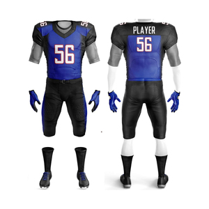 Conjunto de Uniforme de Fútbol Americano Personalizado al por Mayor, Estilo Vintage Rams, Poliéster, Malla Sublimada, para Jóvenes y Adultos - Product Image 1